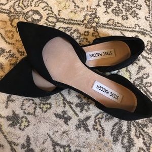 Steve Madden pointed toe flats.